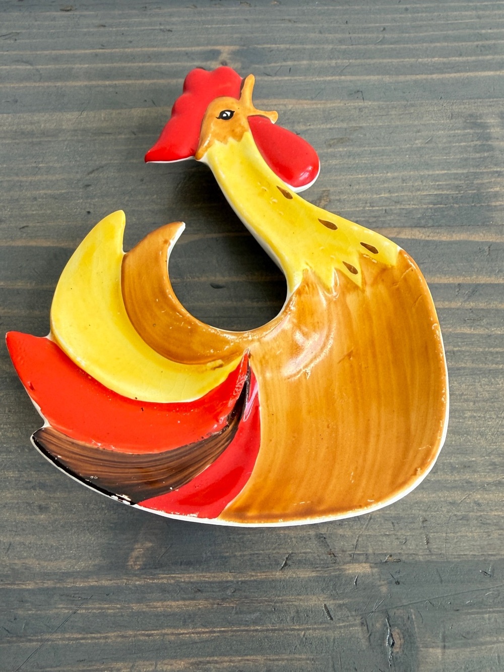 Vintage Holt Howard "Coq Rouge" 
nut tray, candy dish, spoon rest